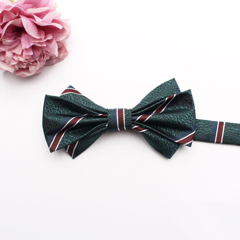 Papillon da uomo con motivo jacquard a fantasia