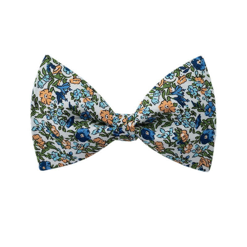 Papillon da uomo con motivo floreale grafico per matrimonio