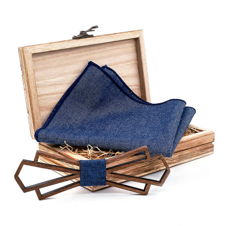 Set di 2 papillon in legno cavo da uomo, novità - image 3