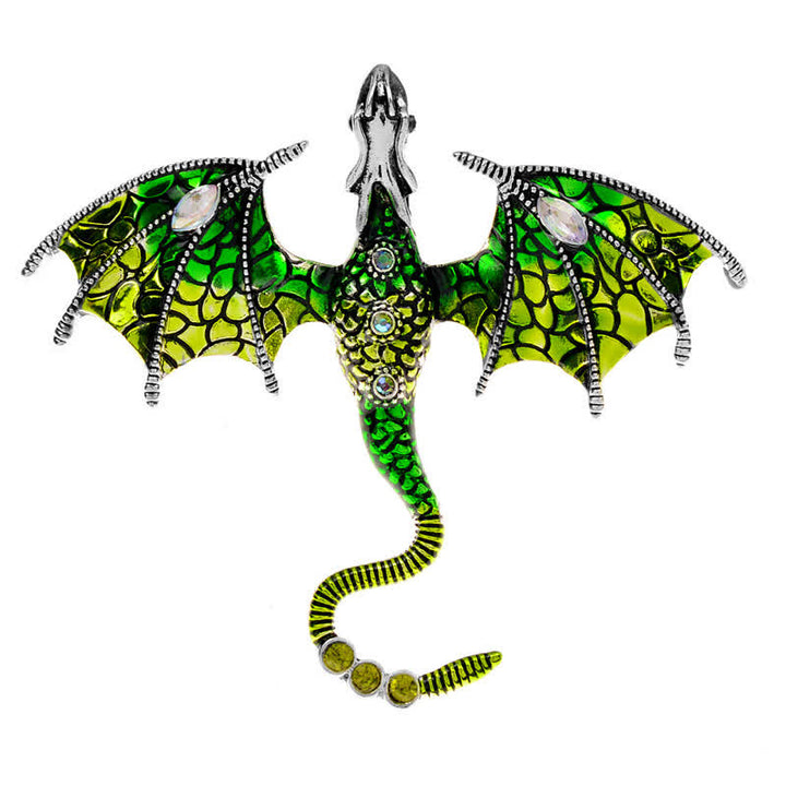 Spilla unisex a forma di drago volante Legand - Verde - image 6
