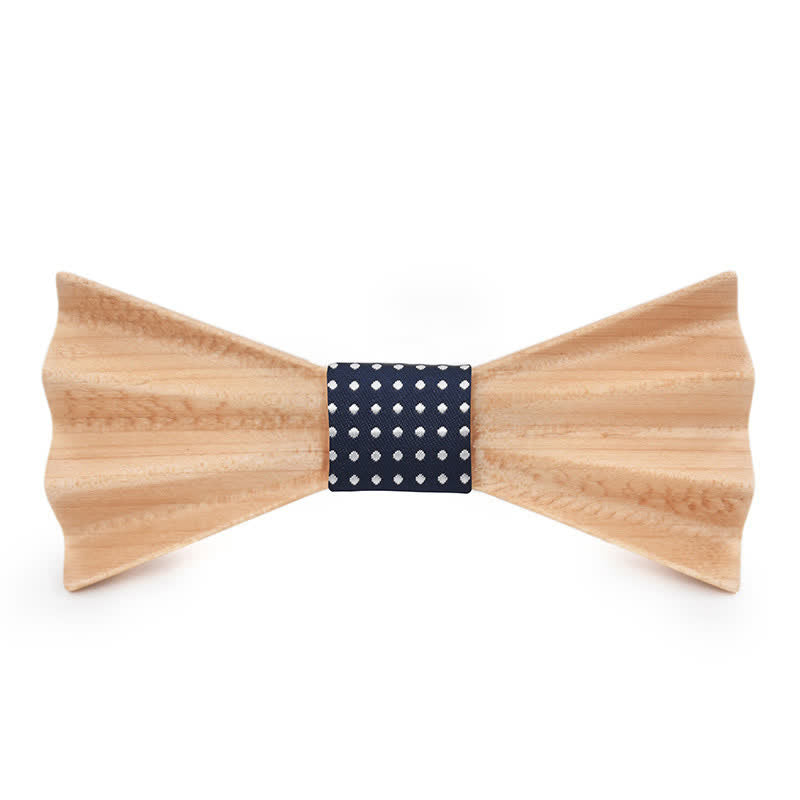 Papillon in legno piegato stereo 3D Burlywood da uomo - Nero - image 0