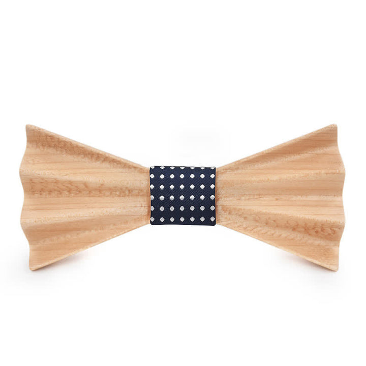Papillon in legno piegato stereo 3D Burlywood da uomo - Nero - image 0