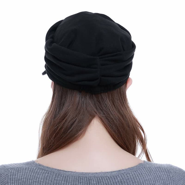 Cappello da baseball plissettato con tesa morbida da donna