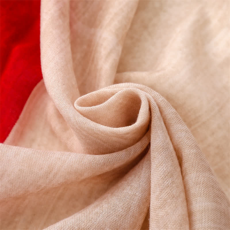 Sciarpa leggera da donna con cuciture colorate miste