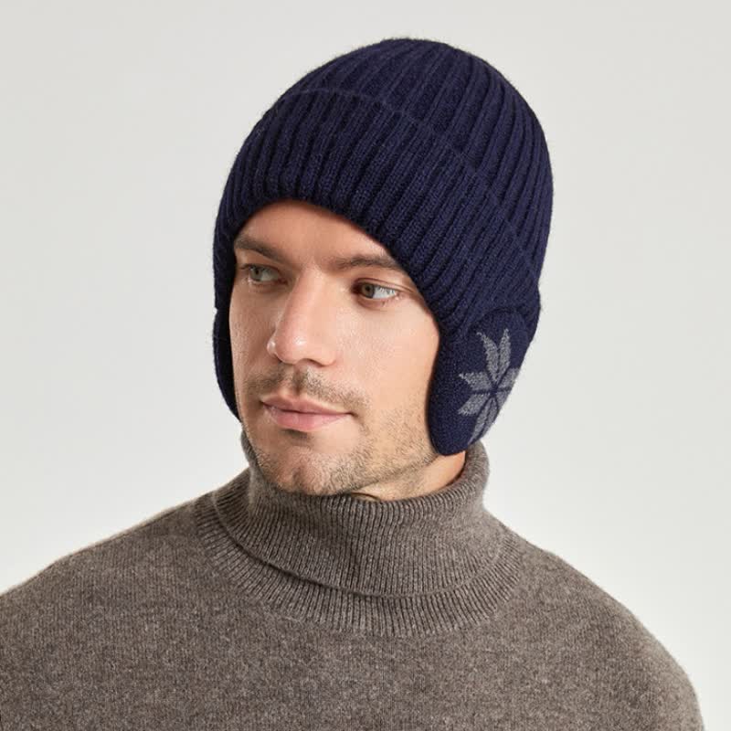 Cappello invernale unisex caldo e spesso lavorato a maglia
