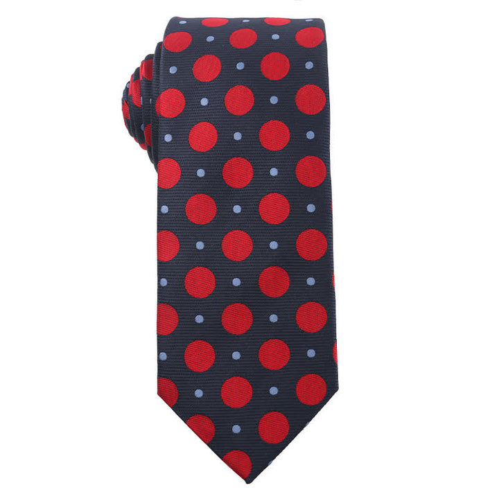 Cravatta a righe serie Energetic Red Black da uomo