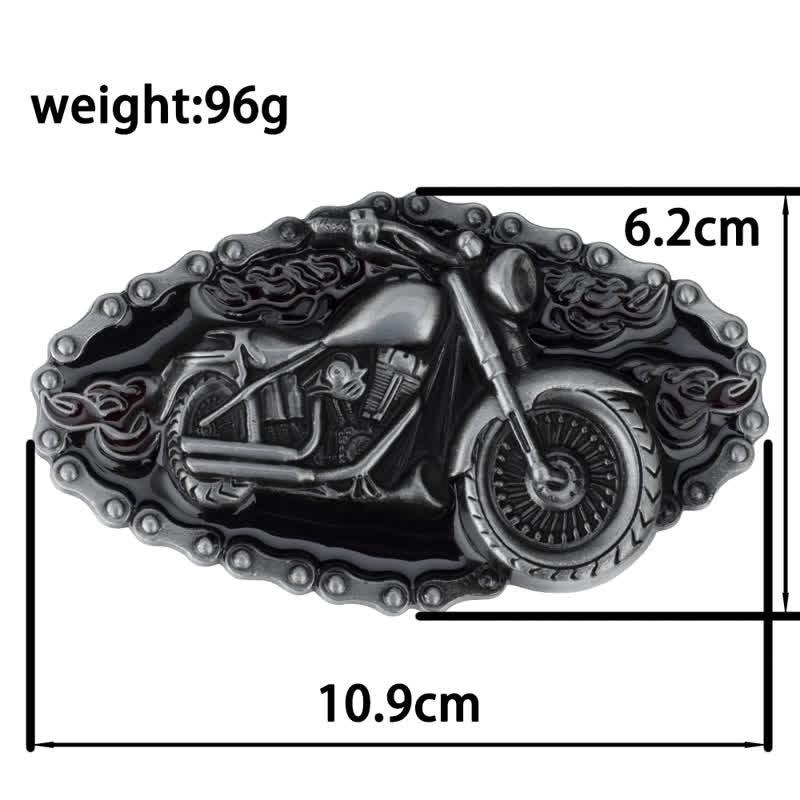 Cintura da motociclista in pelle punk rock da uomo