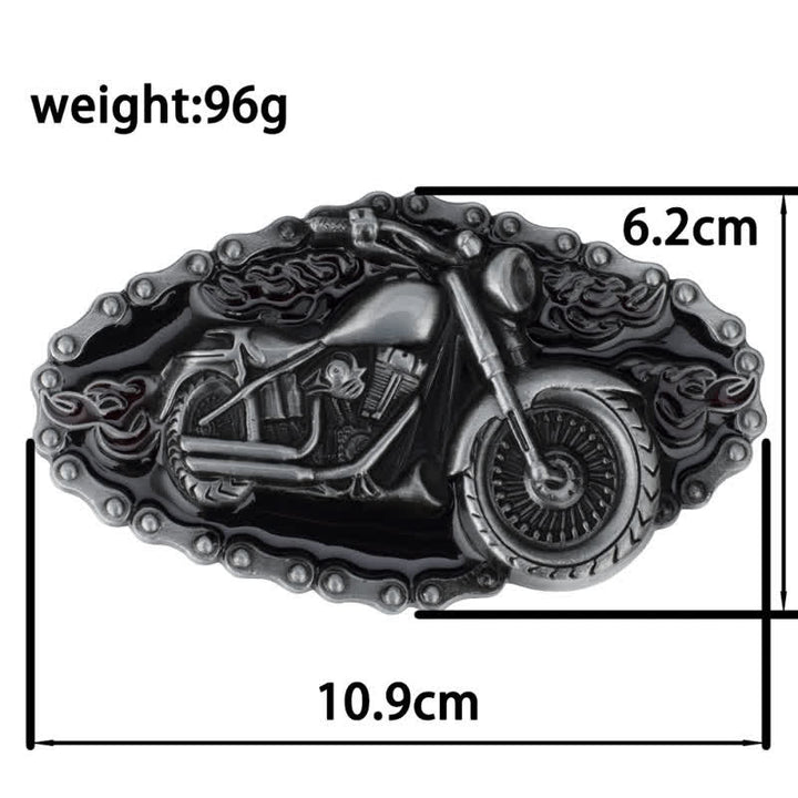 Cintura da motociclista in pelle punk rock da uomo