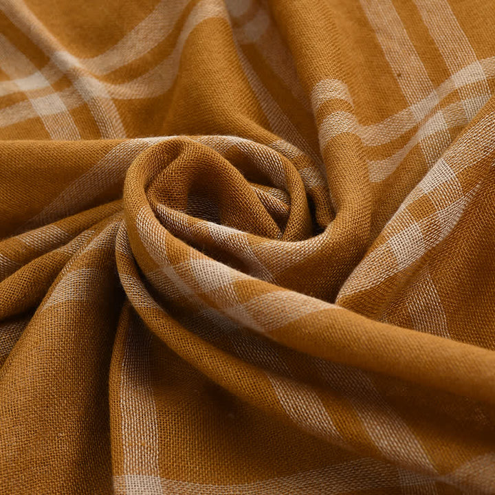 Sciarpa scozzese casual in stile britannico da uomo