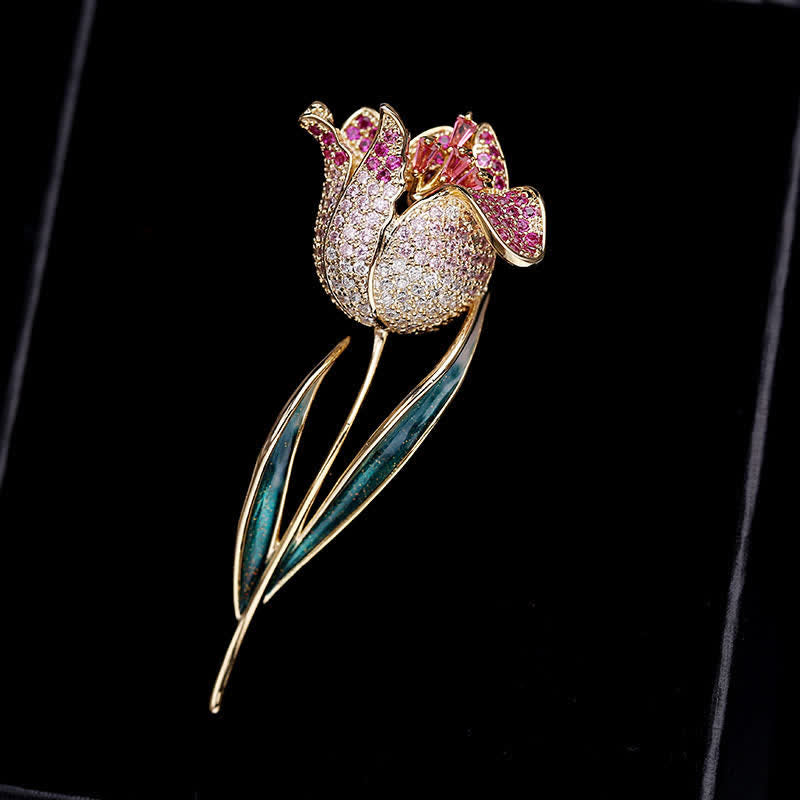 Spilla Tulipano Deep Love da donna - Rosa - image 0