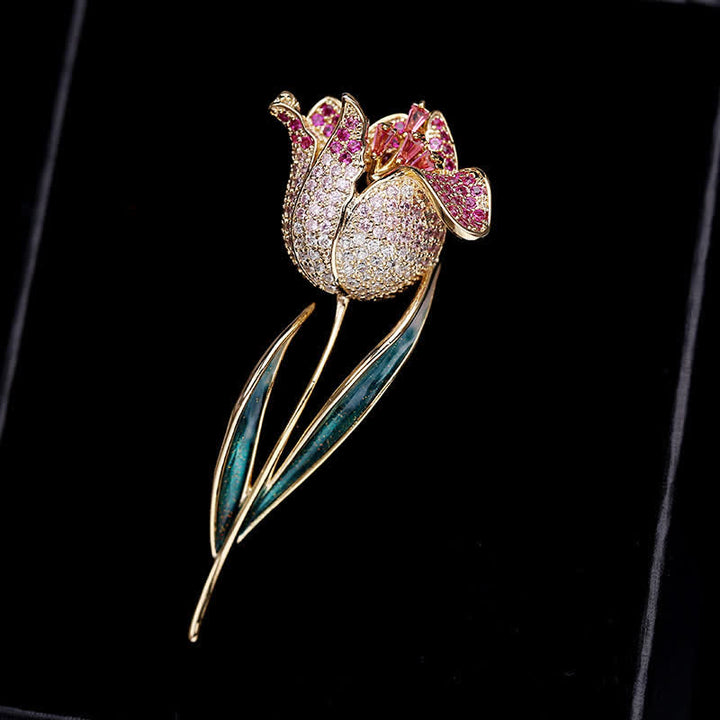 Spilla Tulipano Deep Love da donna - Rosa - image 0