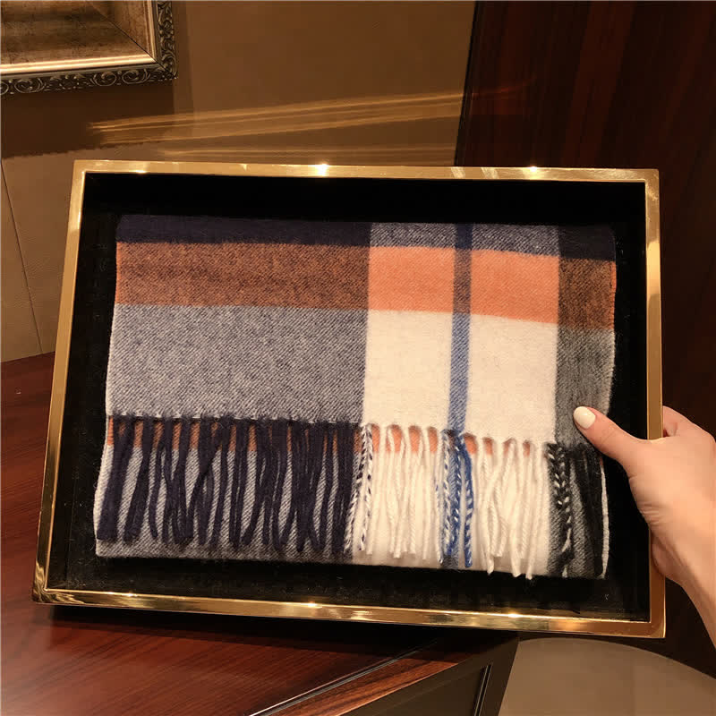 Sciarpa scozzese calda e grande in cashmere unisex di Edimburgo