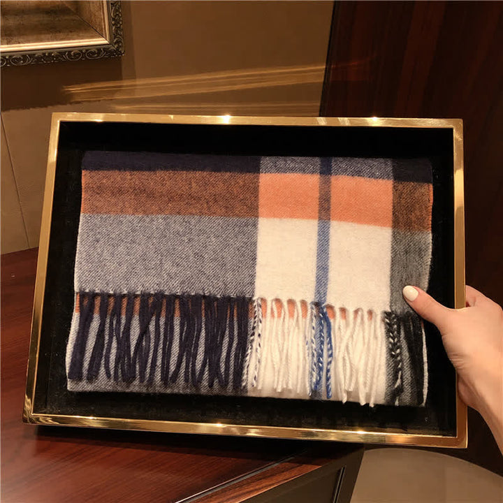 Sciarpa scozzese calda e grande in cashmere unisex di Edimburgo