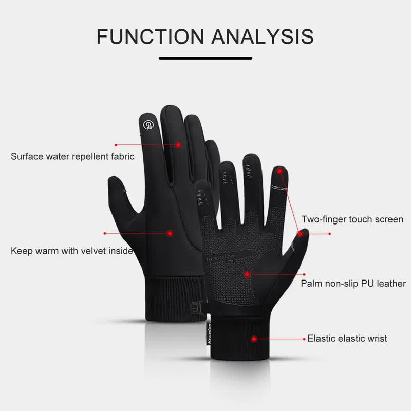 Guanti tattici elastici con touch screen per equitazione invernale - image 3