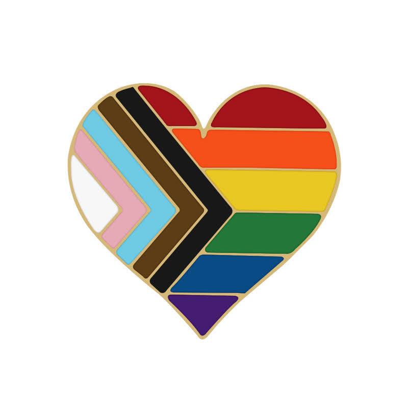 Spilla con bandiera arcobaleno "Show Your Pride" da 3 pezzi