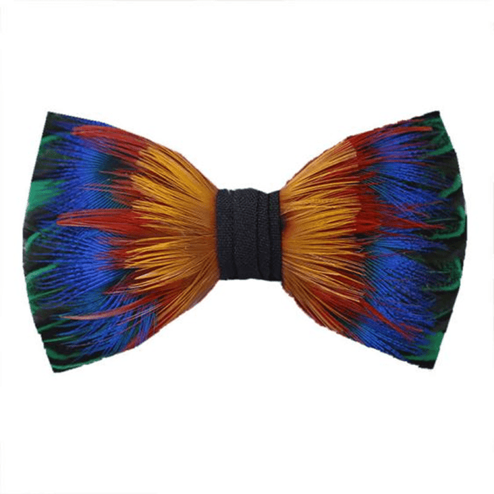 Papillon con piume gialle e blu Spectrum