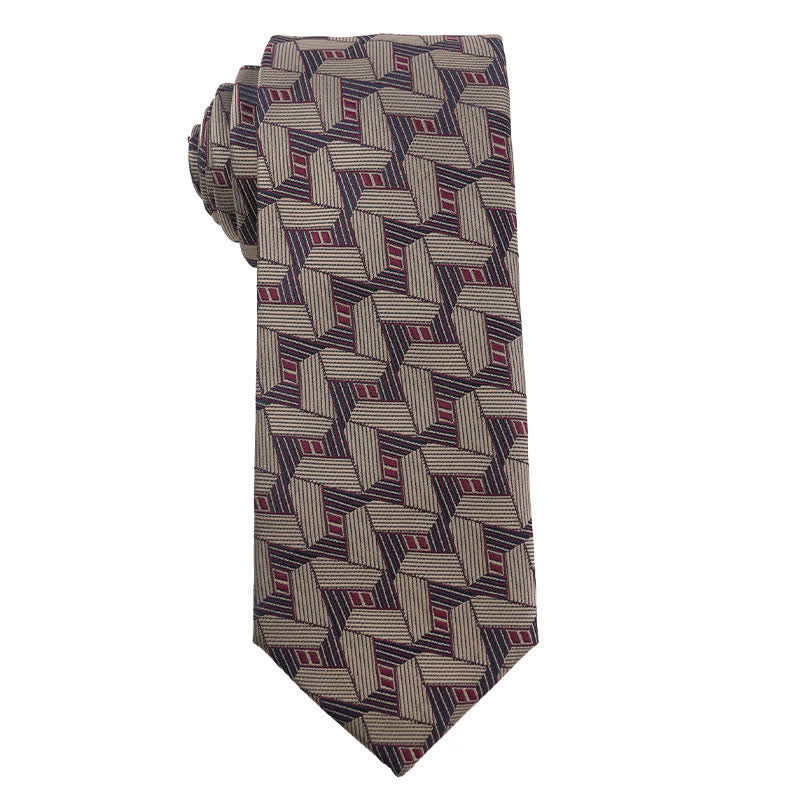 Cravatta da uomo British Khaki Champagne Series