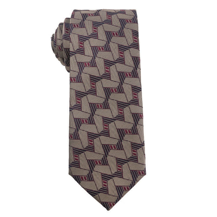 Cravatta da uomo British Khaki Champagne Series