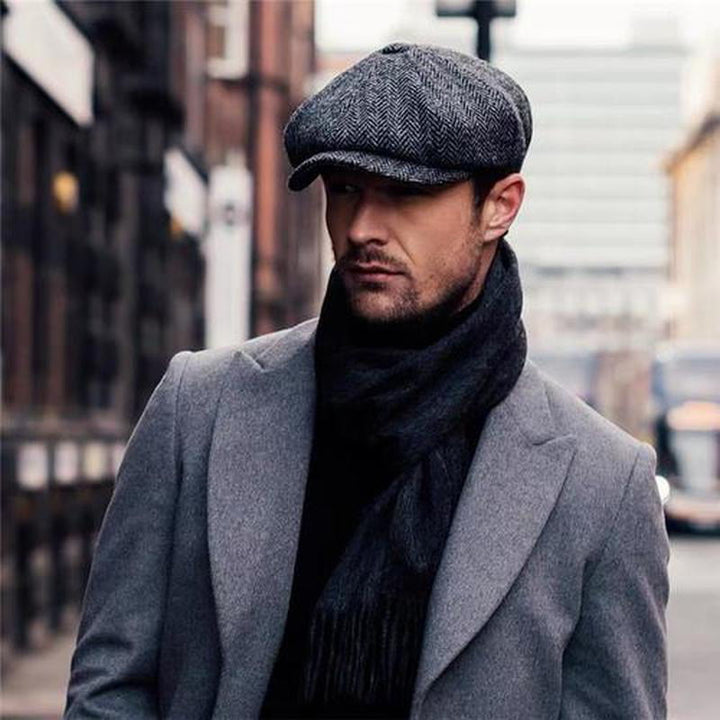 Berretto ottagonale in tweed Artista