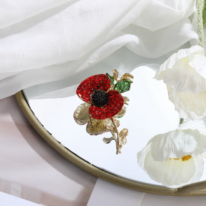 Spilla da donna Alive Poppy Safflower