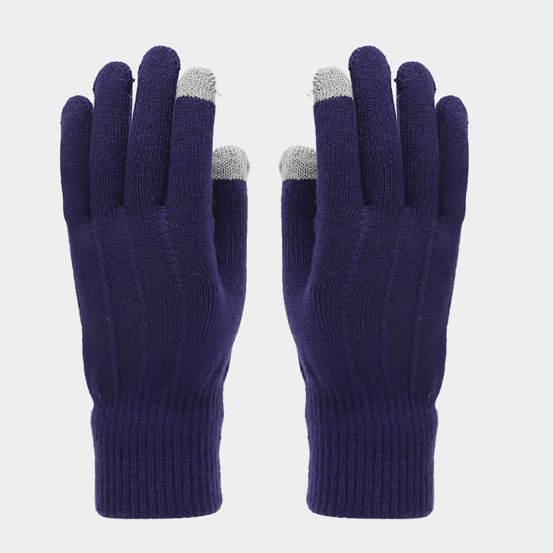 Set di 3 cappelli, sciarpe e guanti classici unisex versatili - image 19