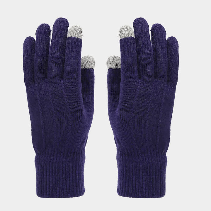 Set di 3 cappelli, sciarpe e guanti classici unisex versatili