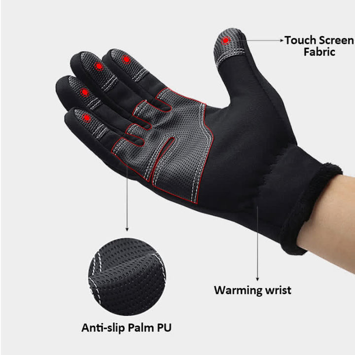 Guanti tattici impermeabili con cerniera per ciclismo all'aperto