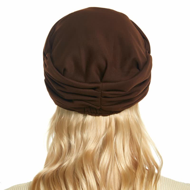 Cappello da baseball plissettato con tesa morbida da donna