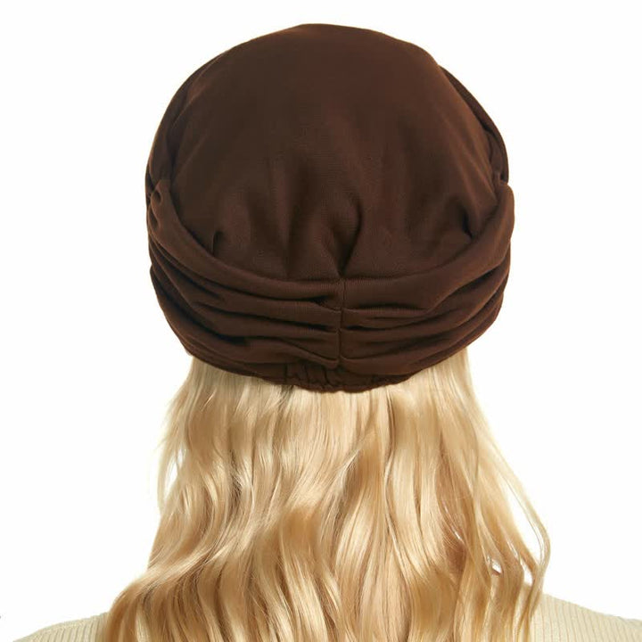 Cappello da baseball plissettato con tesa morbida da donna