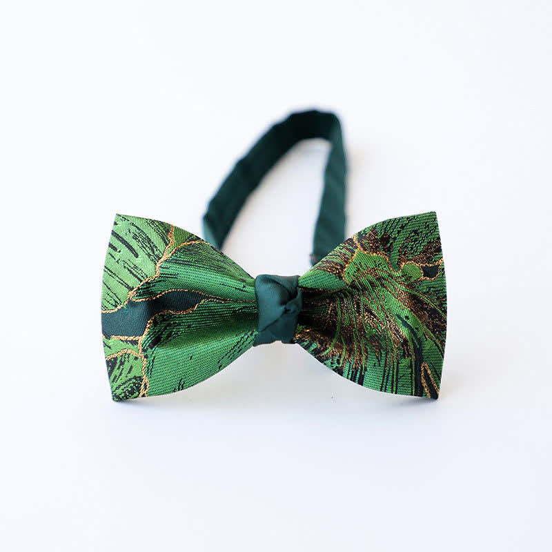 Papillon Koi color oro della serie verde da uomo - Stile n. 5 - image 11
