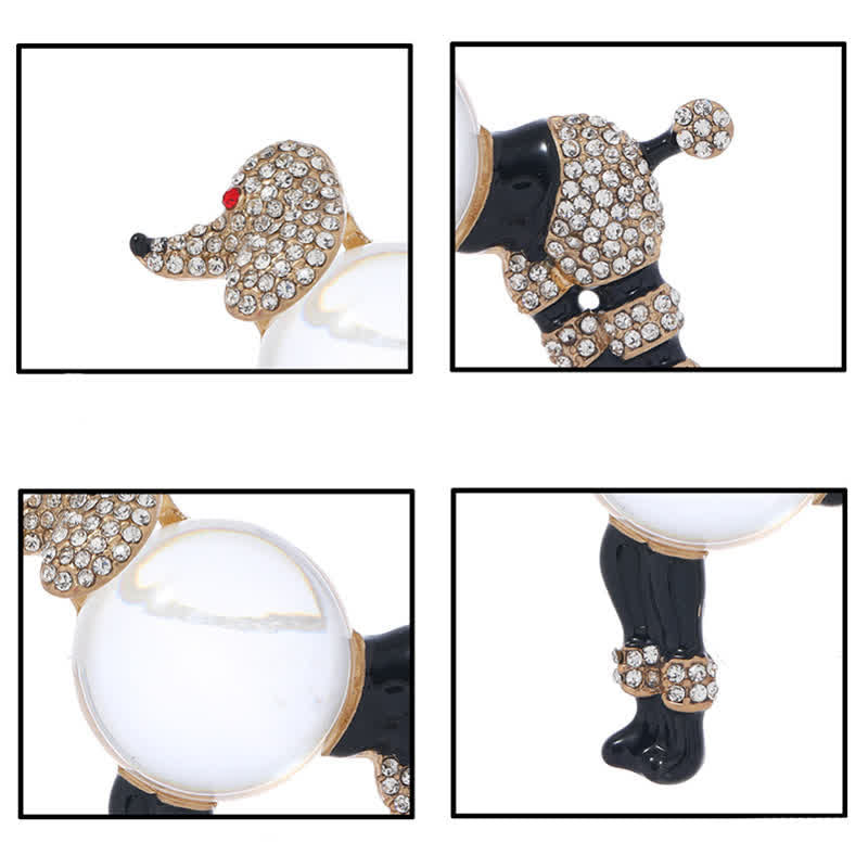Spilla creativa da donna a forma di barboncino Jelly Belly