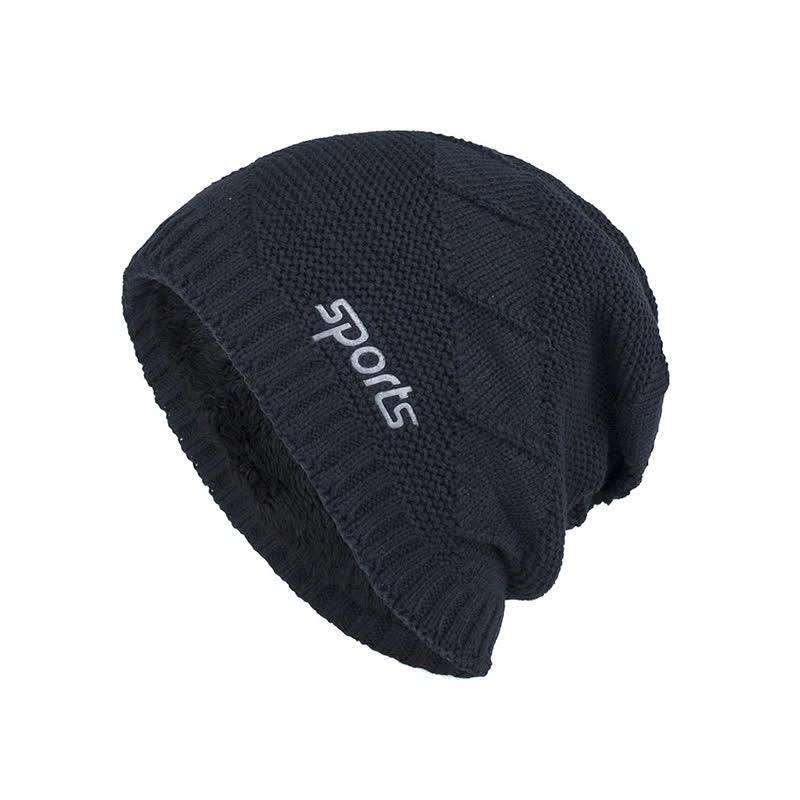 Cappello lavorato a maglia invernale casual in tinta unita