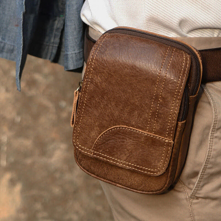Borsa da viaggio con cintura in pelle nabuk con chiusura magnetica e cerniera