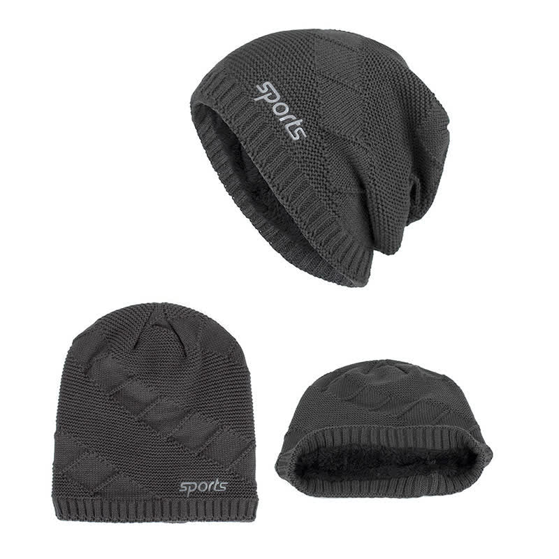 Cappello lavorato a maglia invernale casual in tinta unita