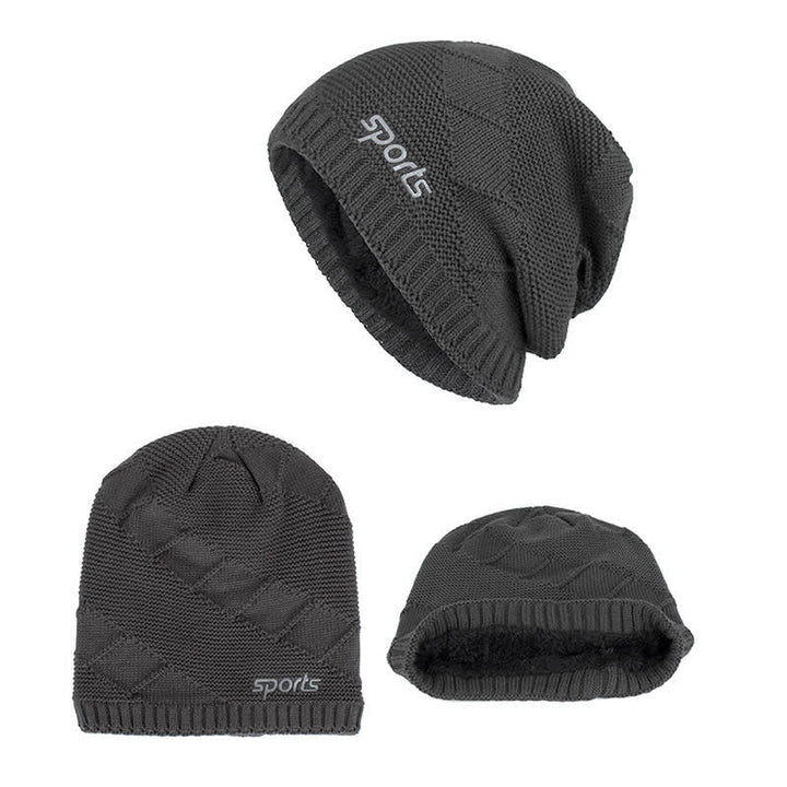 Cappello lavorato a maglia invernale casual in tinta unita