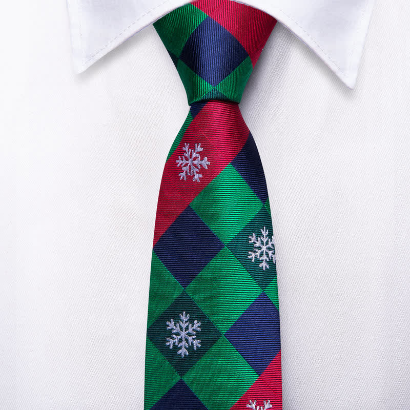 Cravatta da uomo con elemento natalizio Santa Vibe