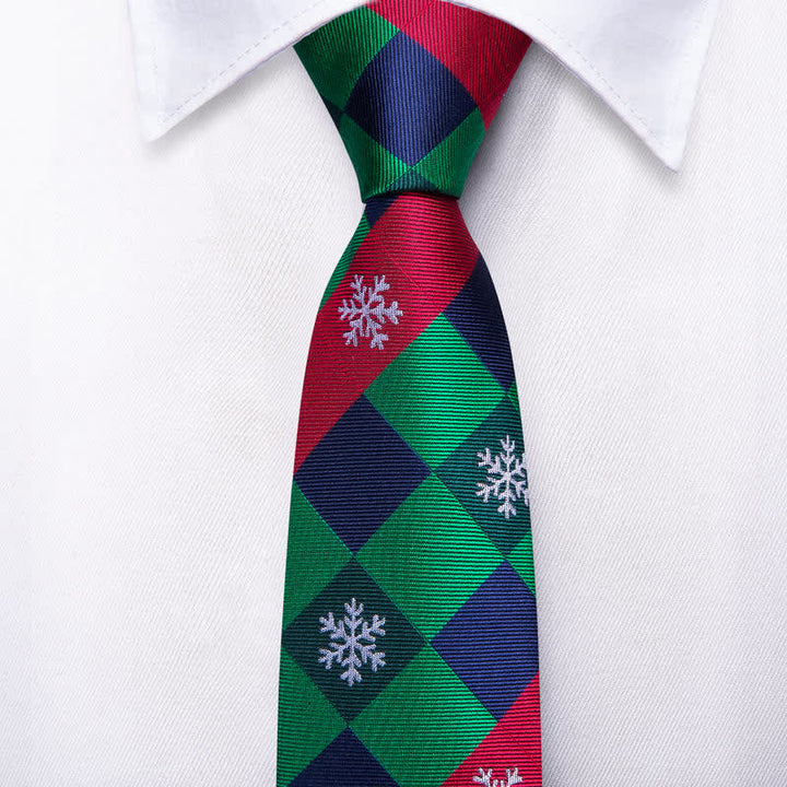 Cravatta da uomo con elemento natalizio Santa Vibe