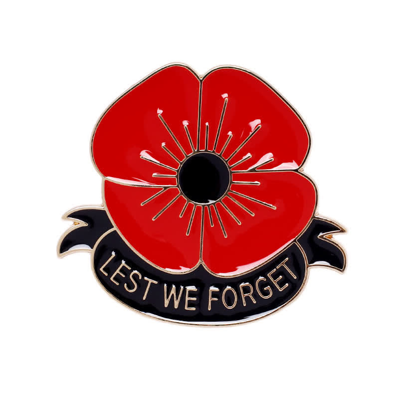 Spilla unisex Lest We Forget Poppy da 3 pezzi