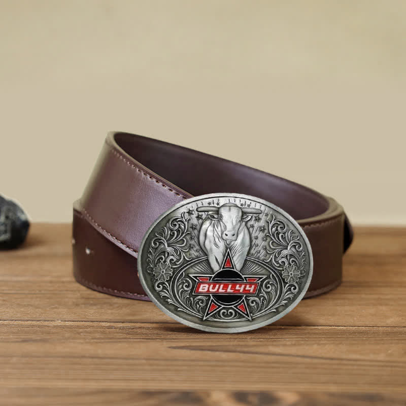 Cintura in pelle con fibbia porta birra creativa fai da te Raging Bull da uomo