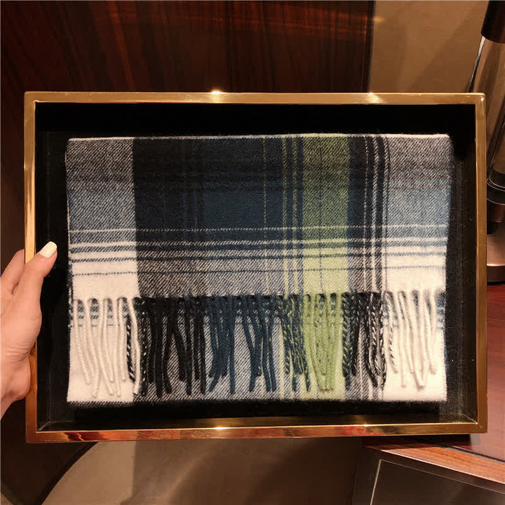 Sciarpa scozzese calda e grande in cashmere unisex di Edimburgo