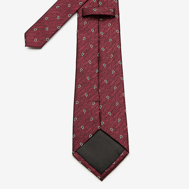 Cravatta da uomo di lusso con motivo micro paisley