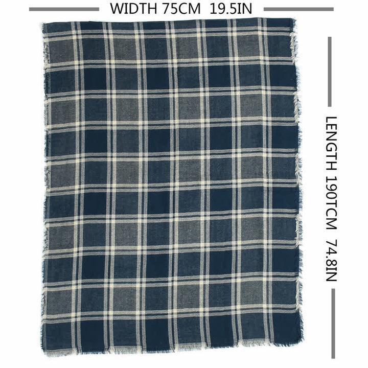 Sciarpa scozzese casual in stile britannico da uomo