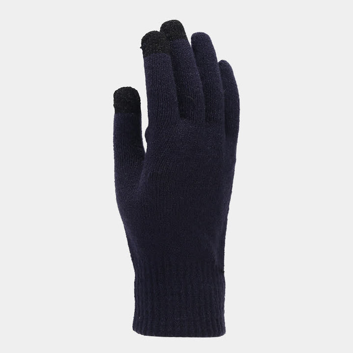 Set di 3 cappelli, sciarpe e guanti in maglia spessa unisex