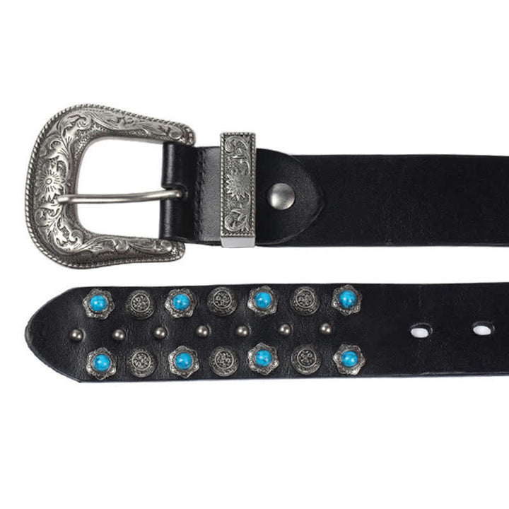 Cintura unisex lussuosa con accenti turchesi imitazione
