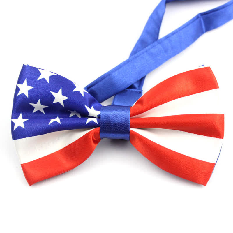 Papillon da uomo con bandiera patriottica
