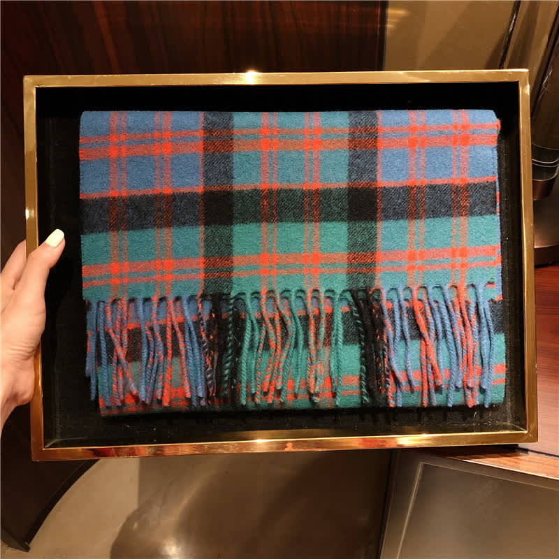 Sciarpa scozzese calda e grande in cashmere unisex di Edimburgo