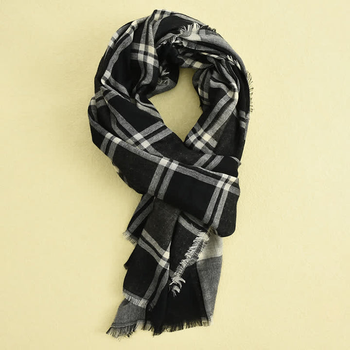 Sciarpa scozzese casual in stile britannico da uomo