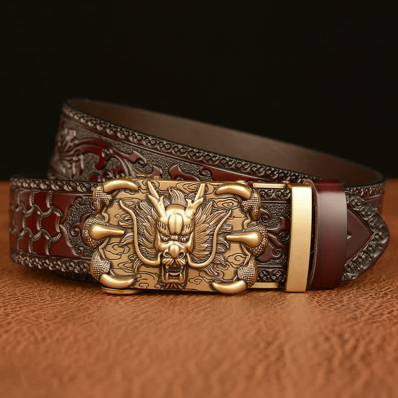 Cintura in pelle Mighty Dragon Claw da uomo