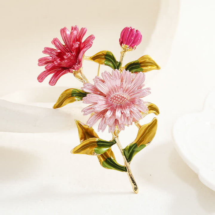 Spilla creativa da donna con margherita floreale - Rosa - image 10