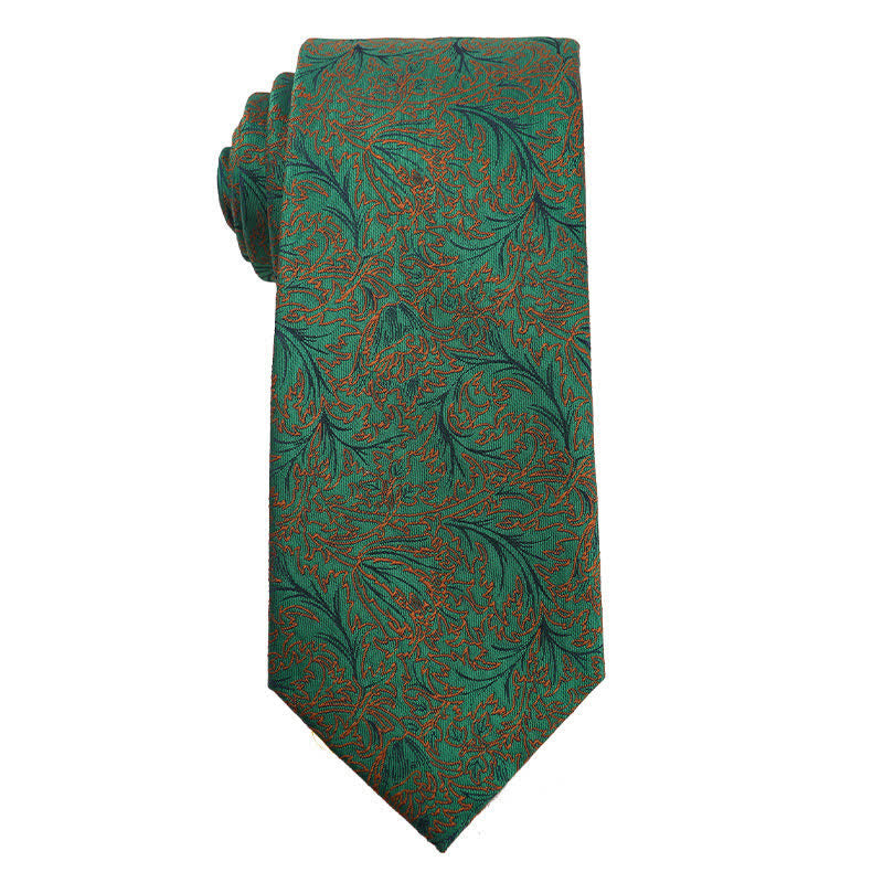 Cravatta da uomo serie verde e giallo fresco